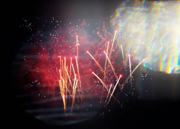 Νέο Έτος Αφηρημένα Πυροτεχνήματα Φόντο — Φωτογραφία Αρχείου