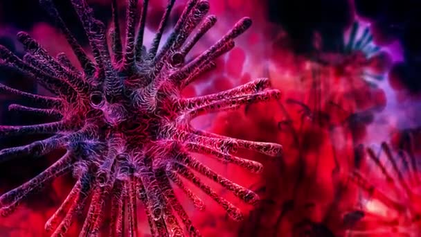 Coronavirus Background Medico Cellulare — Video Stock