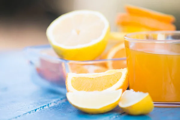 Свежий Апельсиновый Сок Завтрак — стоковое фото