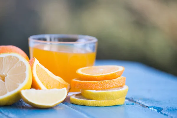 Свежий Апельсиновый Сок Завтрак — стоковое фото