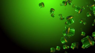 Yeşil soyut St Patrick Günü arkaplanı