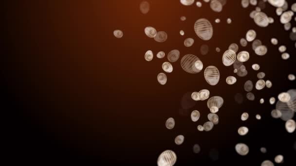 Joyeux Pâques tomber oeufs fond 