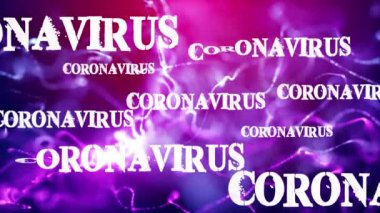 Coronavirus pandemik metin dijital arkaplanı
