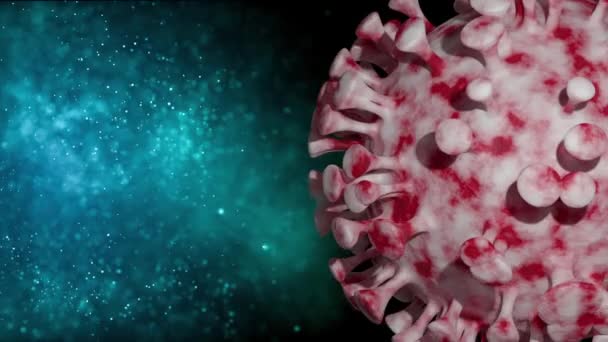 Antecedentes Médicos Células Mutantes Del Coronavirus — Vídeo de stock