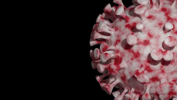 Coronavirus Mutante Sfondo Medico Cellulare — Video Stock