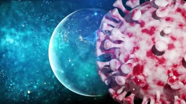 Antecedentes Del Brote Pandémico Mundial Del Coronavirus — Vídeo de stock