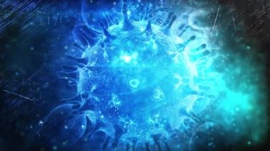 Coronavirus DNA ipliği tıbbi geçmiş. Covid 19 salgını