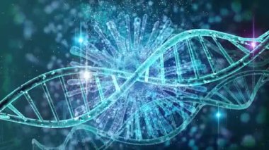 Coronavirus DNA ipliği tıbbi geçmiş. Covid 19 salgını