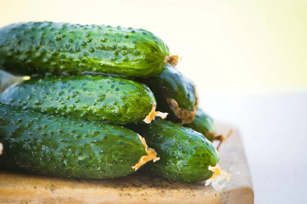 Yerel kaynaklı organik salatalık. 