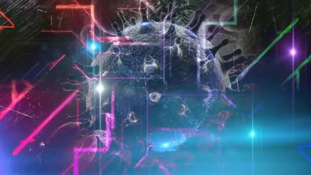 Cellule mondiale du virus pandémique du coronavirus 