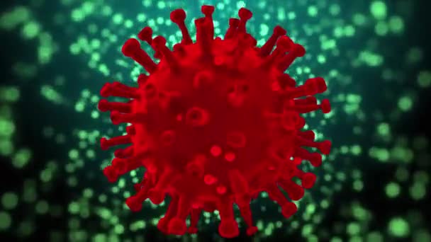 Surto Coronavírus Covid Animação Médica Pandêmica — Vídeo de Stock