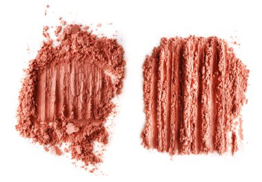 Ezilmiş toz Beyaz arka plan üzerinde izole