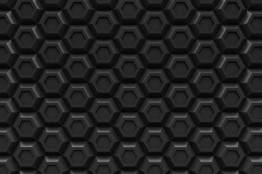 siyah altıgen Honeyomb modern teknoloji siyah soyut 3d arka