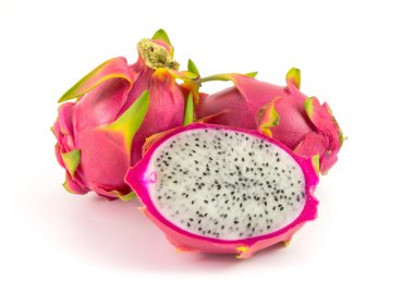 Beyaz izole Pitaya meyve