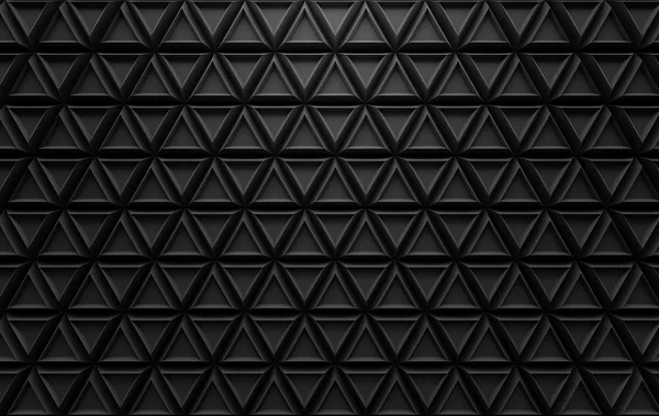 Absztrakt fekete háromszög mintát háttérben 3d-leképezés — Stock Fotó