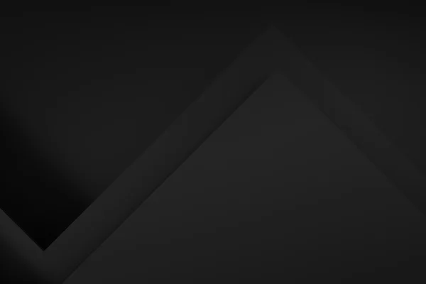 검은 스택 종이 소재 레이어 배경 3d 렌더링 — 스톡 사진