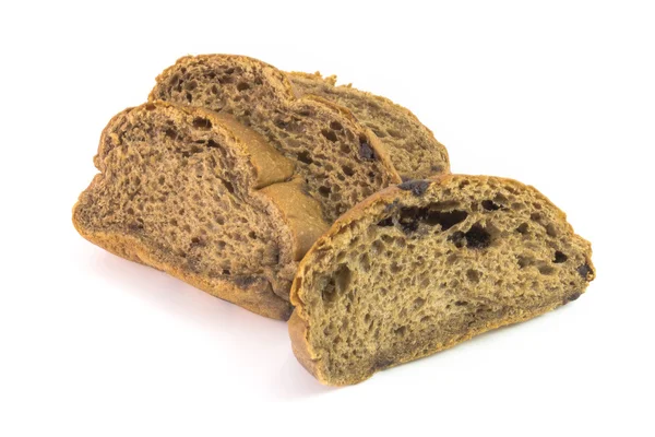 Шоколадный хлеб на белом — стоковое фото