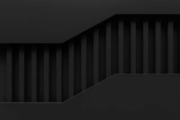 Černá vrstva rozložení papíru materiální zázemí 3d vykreslení — Stock fotografie