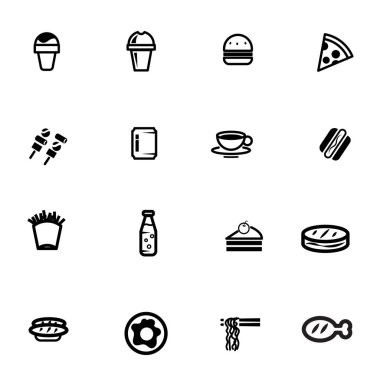 Fast food teslim gıda vektör simge götürün