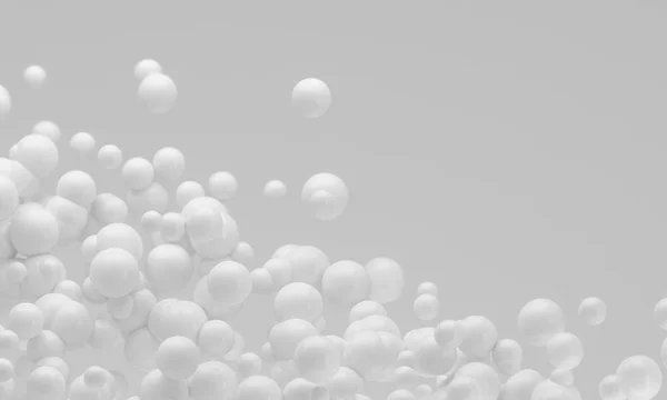 Soyut beyaz parçacık bulut 3d render — Stok fotoğraf