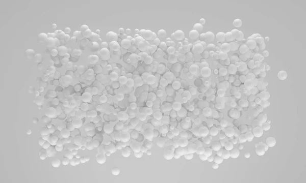 Abstrakcja Biały cząstek cloud 3d renderowania — Zdjęcie stockowe