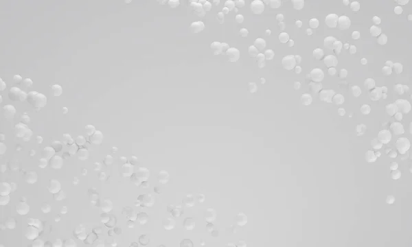 Abstrata nuvem de partículas brancas 3d render — Fotografia de Stock