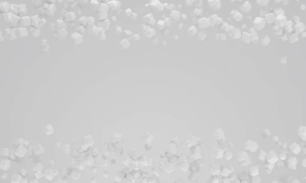 Abstracto nube de partículas blancas 3d render — Foto de Stock