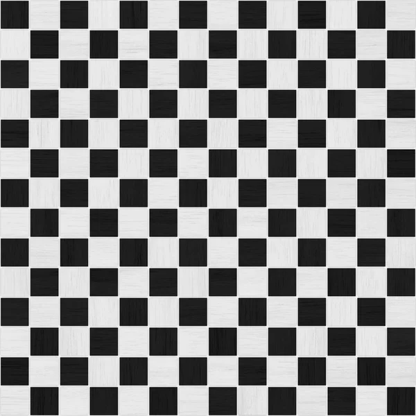 Black and white wood checker tile seamless texture — Stock Photo, Image