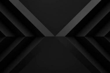 siyah zig zag düzen arka plan 3d render