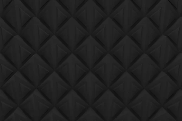 Abstracto negro diamante triángulo patrón fondo 3d renderizado —  Fotos de Stock