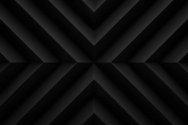 Black zig zag layout  background 3d render — Stock Photo, Image