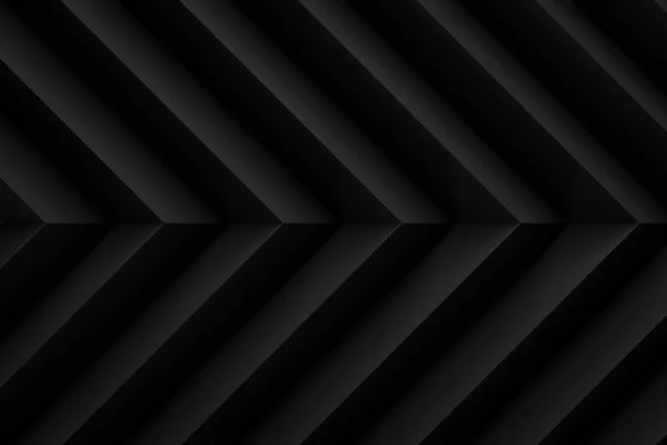 Negro zig zag diseño fondo 3d render —  Fotos de Stock