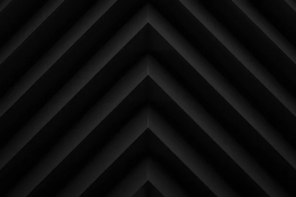 Negro zig zag diseño fondo 3d render —  Fotos de Stock