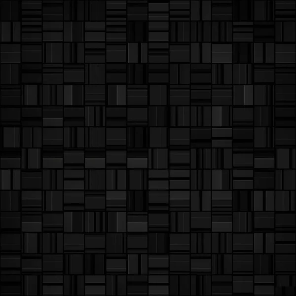 Noir abstrait carrelage moderne fond 3d render — Photo
