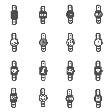 vektör smartwatch Icon set izle