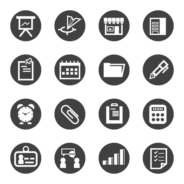 Business icon set vettoriale — Vettoriale Stock