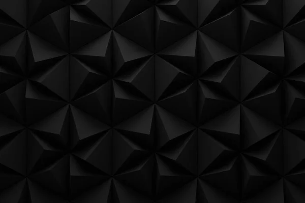 Abstrato preto hexágono abertura lâmina tecnologia fundo 3d r — Fotografia de Stock