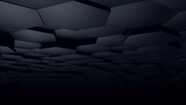 Dijital altıgen arka plan koyu siyah sesi