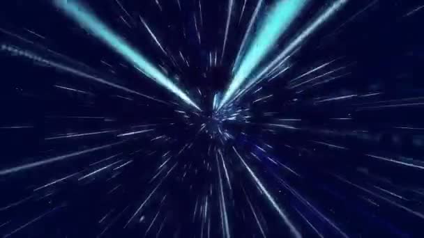 Lichtgeschwindigkeit Tunnel Hintergrundschleife — Stockvideo
