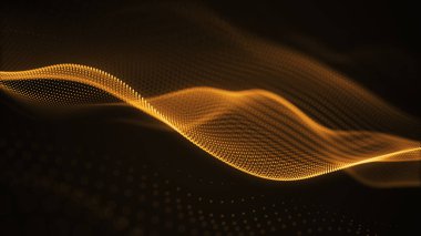 Mutlu olmak için parçacık lüks altın soyut arka plan dalgalı hareket