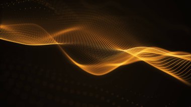 Mutlu olmak için parçacık lüks altın soyut arka plan dalgalı hareket