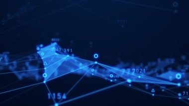 soyut plexus geometri veri arkaplanı teknoloji konsepti dijital iletişim ağı çizgisi ve nokta