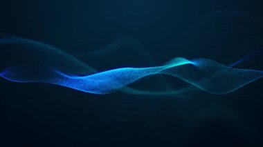 güzel soyut dalga teknolojisi dijital ağ arkaplanı mavi ışık dijital efekti kurumsal konsepti