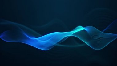 güzel soyut dalga teknolojisi dijital ağ arkaplanı mavi ışık dijital efekti kurumsal konsepti