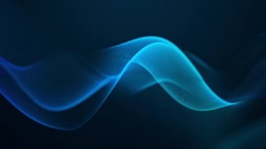 güzel soyut dalga teknolojisi dijital ağ arkaplanı mavi ışık dijital efekti kurumsal konsepti
