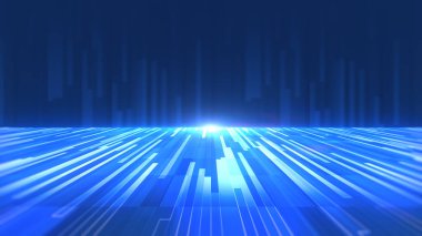 Teknoloji dijital trend arka plan ikili bilgisayar kodu düşen sahne kurulumu