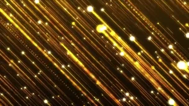 paillettes vintage bokeh lumières hausse particule pluie sombre et or abstrait fond boucle 