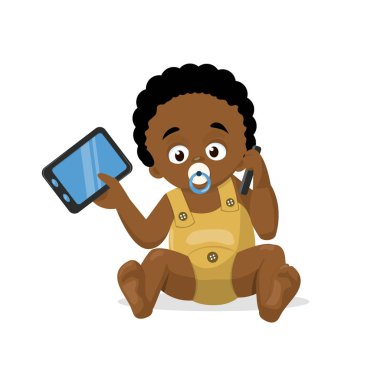 Becerikli alet ile bir Afrikalı Çocuk