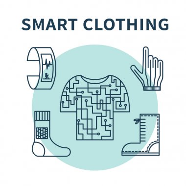 Konsept tasarımı giyilebilir teknoloji ve akıllı giyim için