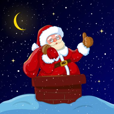 Noel Baba hediye torbayla kanal